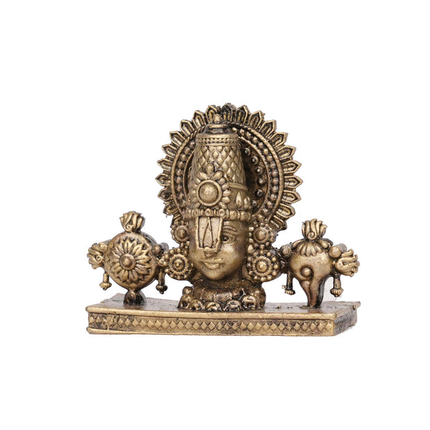 Handcrafted Brass Balaji Idol | Lord Venkateswara Statue – 2" Height