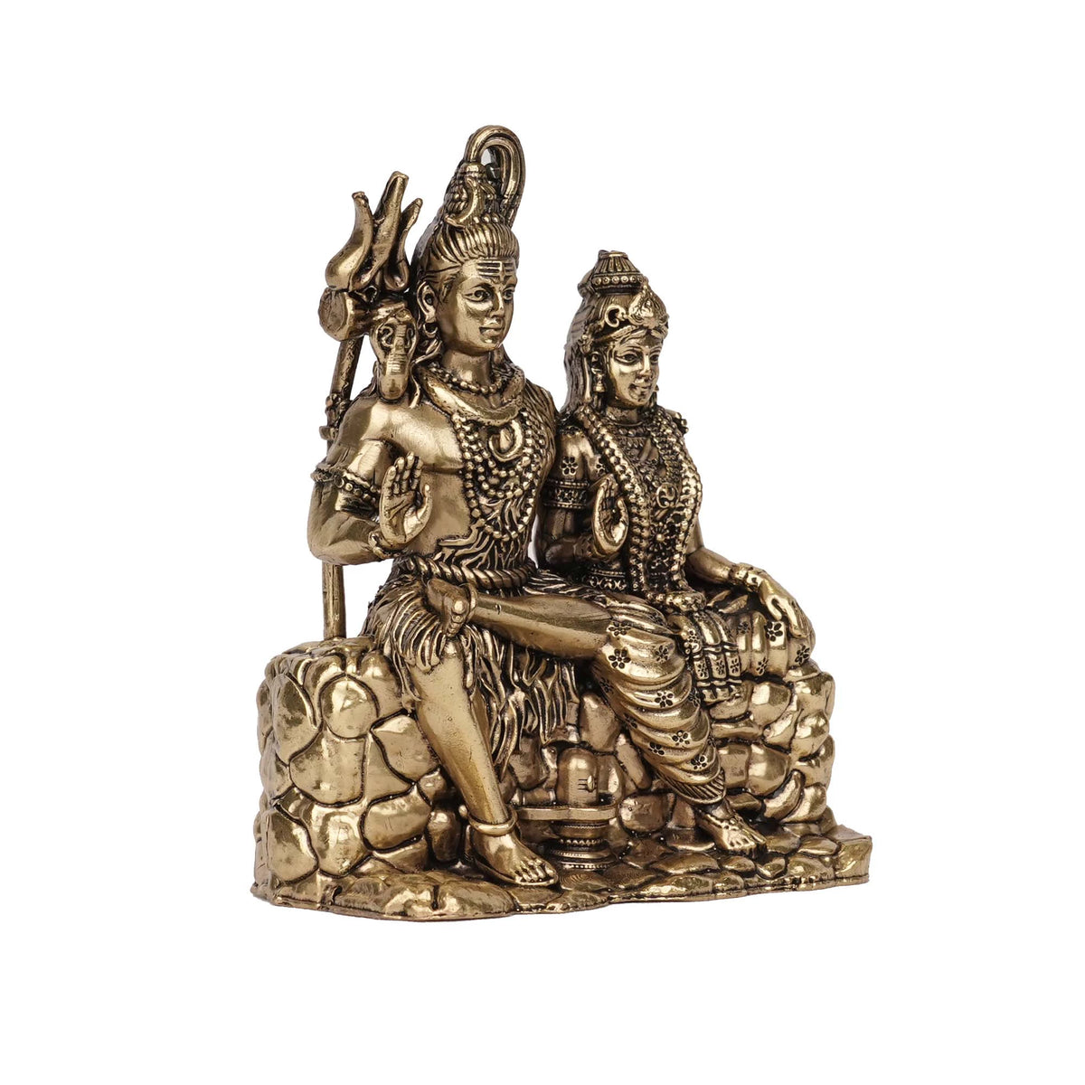 Brass Shiva Parvati Idol