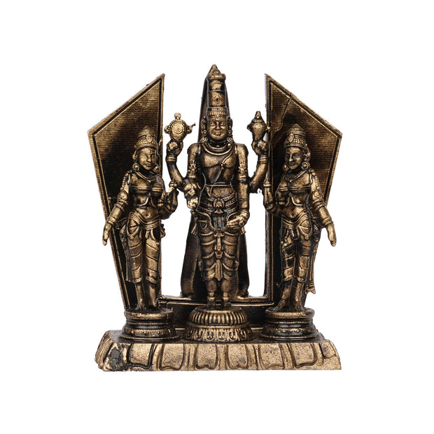 Handcrafted Brass Balaji | Lord Venkateswara Idol – 3" Height