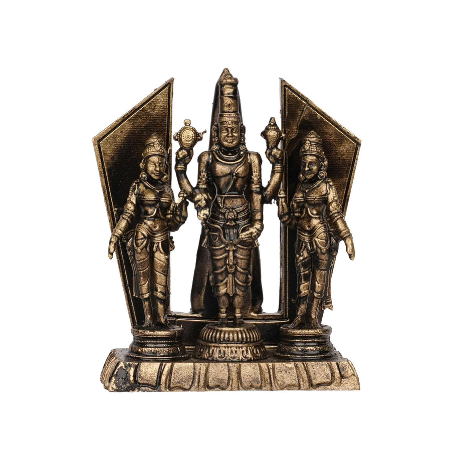 Handcrafted Brass Balaji | Lord Venkateswara Idol – 3" Height