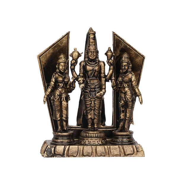 Handcrafted Brass Balaji | Lord Venkateswara Idol – 3" Height