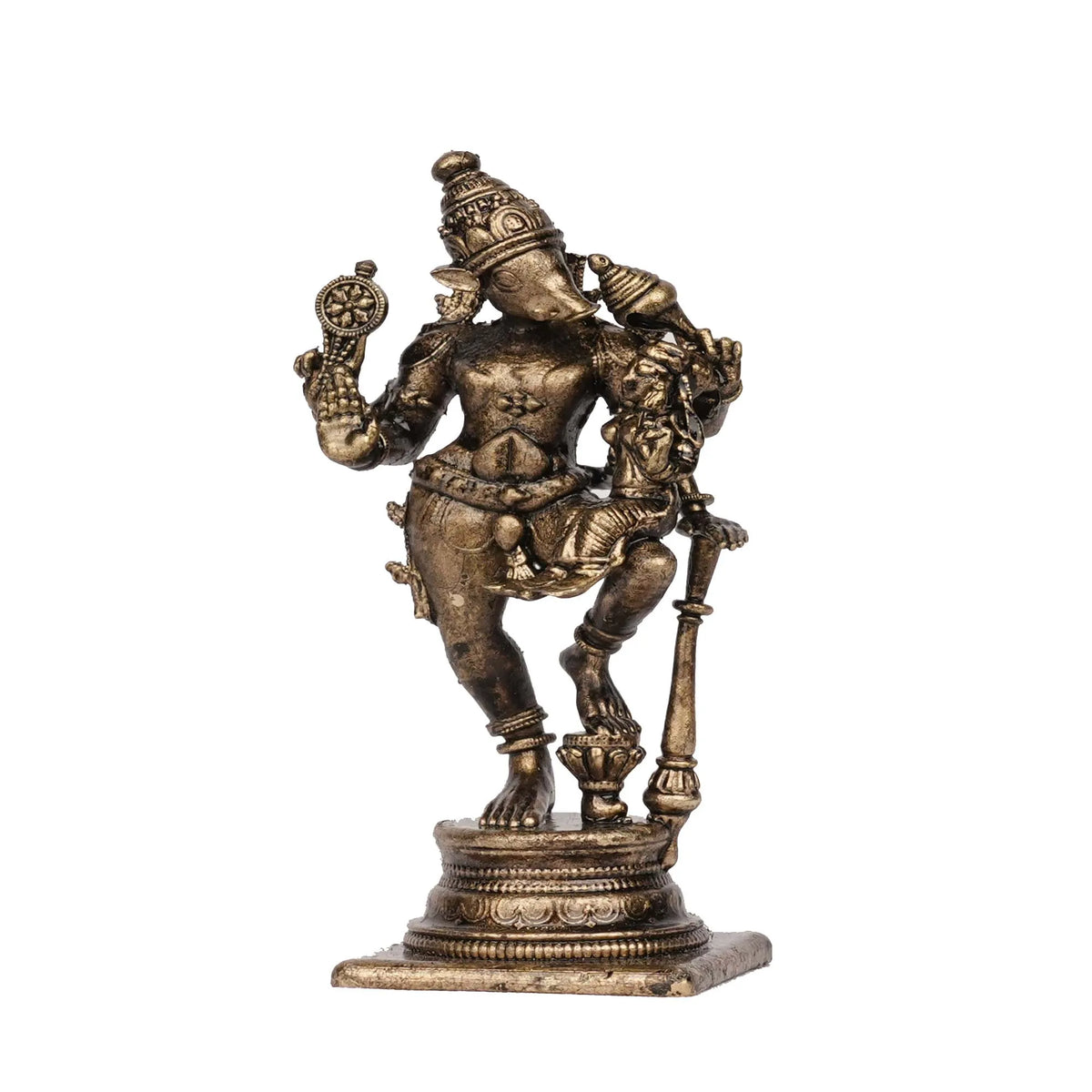Handcrafted Brass Bhavaraha Idol | Lord Varaha Statue – 3.25