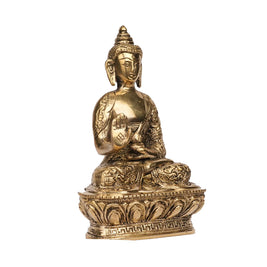 Handcrafted Brass Sitting Buddha Idol | Meditating Buddha Statue – 7