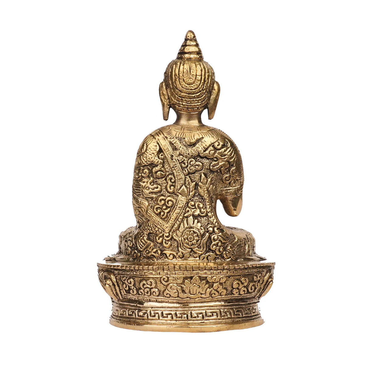 Handcrafted Brass Sitting Buddha Idol | Meditating Buddha Statue – 7