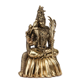 Handcrafted Brass Raja Rajeshwari Devi Idol | Goddess Statue – 4