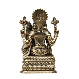 Handcrafted Brass Lakshmi Narasimha Idol | Lord Narasimha and  Goddess Lakshmi – 4
