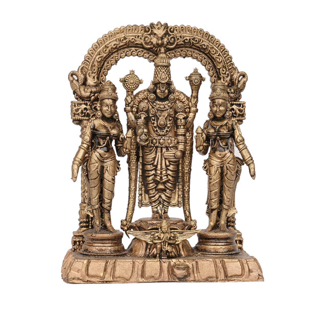 Handcrafted Brass Balaji Set | Lord Venkateswara Idol – 3" Height