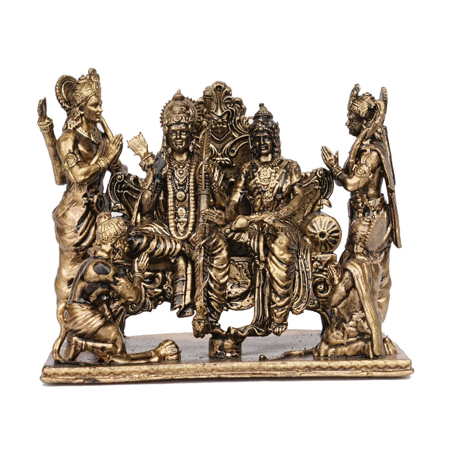 Handcrafted Brass Pattabhirama Swamy Idol | Lord Rama Statue – 2.5" Height