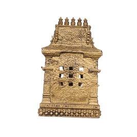 Handcrafted Brass Mantap Ganesha Idol | Lord Ganesha Statue for Pooja and  Decor – 3