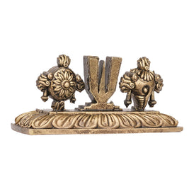 Handcrafted Brass Shank Chakra | Sacred Vishnu Symbols – 1.5