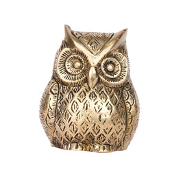 Handcrafted Brass Owl | Decorative Owl Statue for Home Décor – 3.5