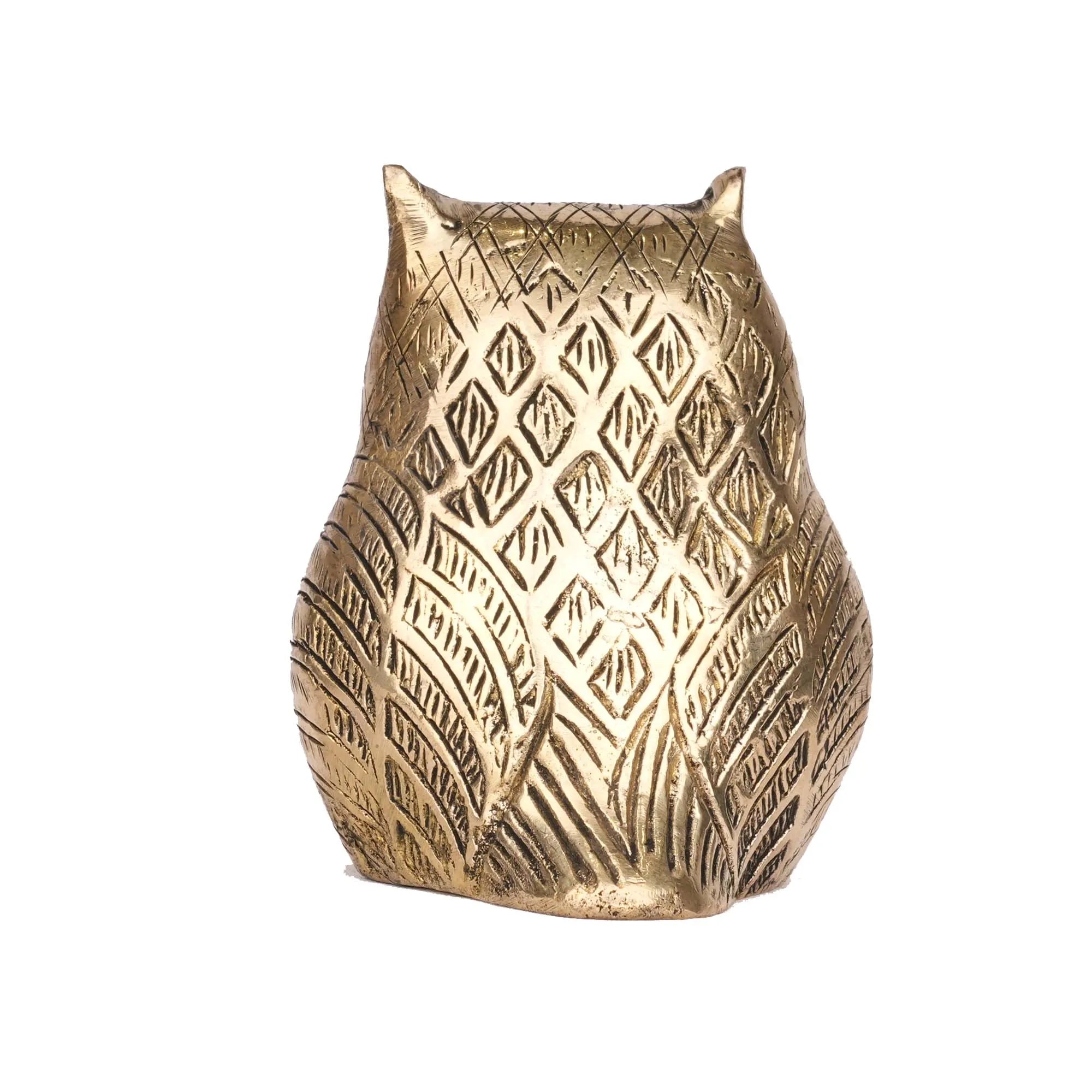 Handcrafted Brass Owl | Decorative Owl Statue for Home Décor – 3.5