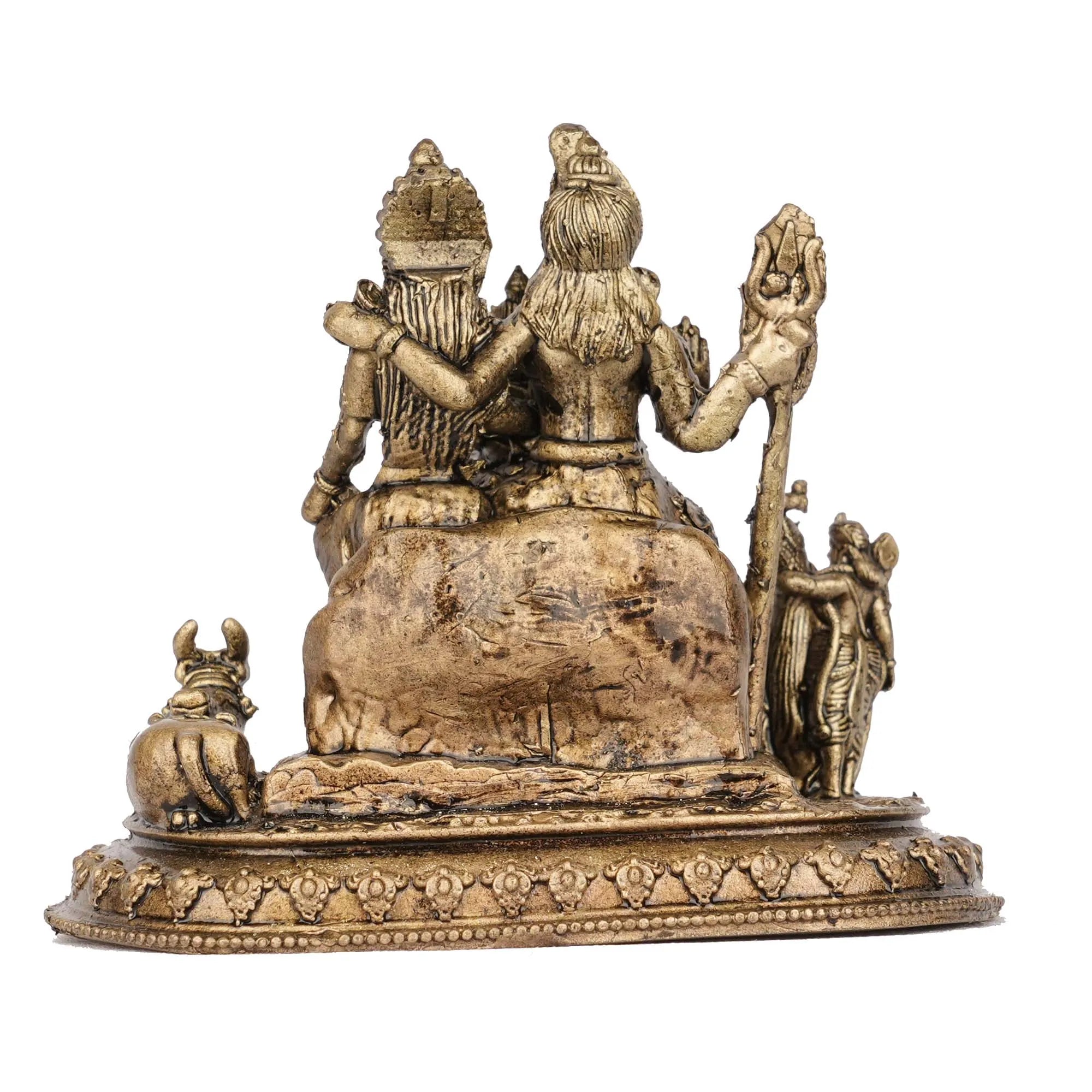 Brass Shiva Family Idol | Lord Shiva Family Statue – 2.5