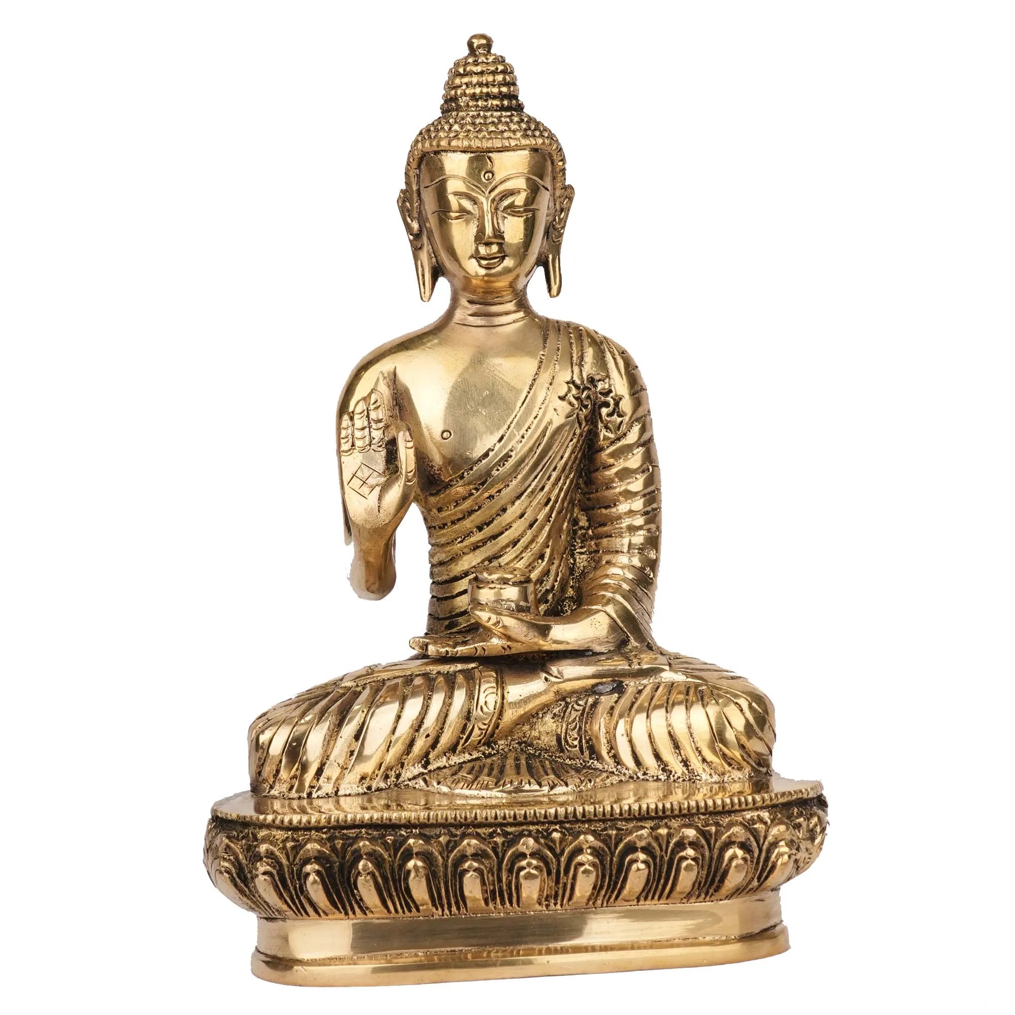 Brass Sitting Buddha Statue | Buddha Idol – 8