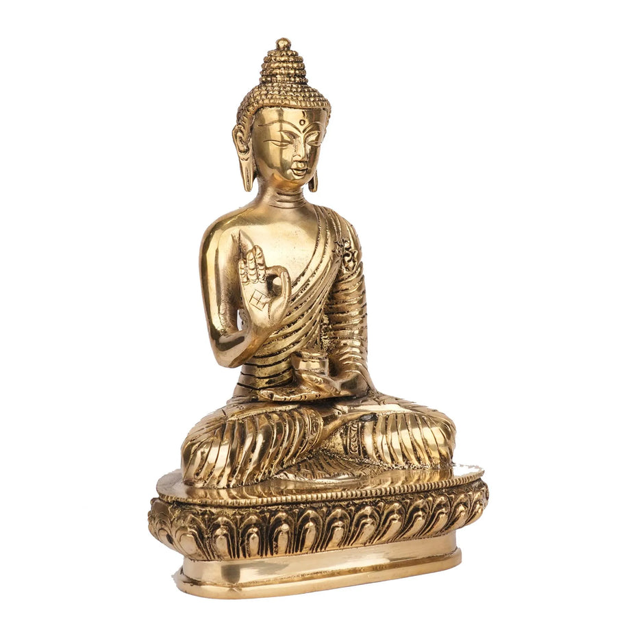 Brass Sitting Buddha Statue | Buddha Idol – 8