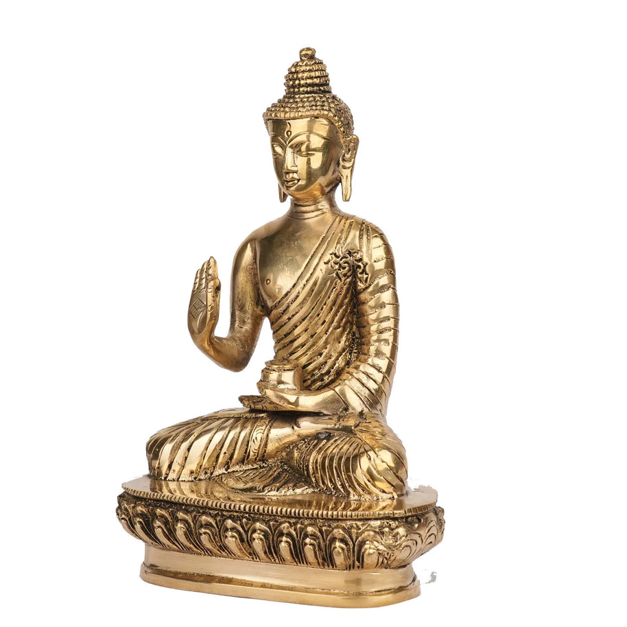 Brass Sitting Buddha Statue | Buddha Idol – 8