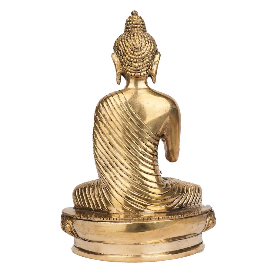 Brass Sitting Buddha Statue | Buddha Idol – 8