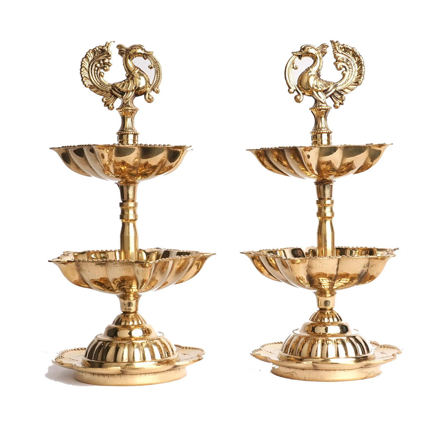 Brass Star Deep Pair – 6" Height