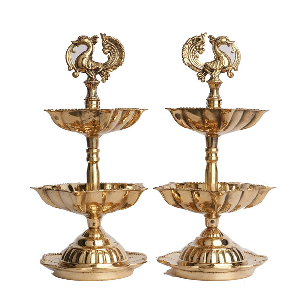 Brass Star Deep Pair – 6" Height