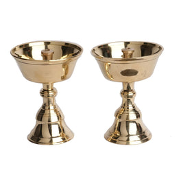 Brass Akhand Pyali Stand Pair | Pooja Diya Stand – 3