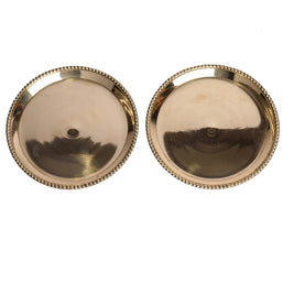Brass Dana Plate Base Pair | Decorative Pooja Accessory – 2