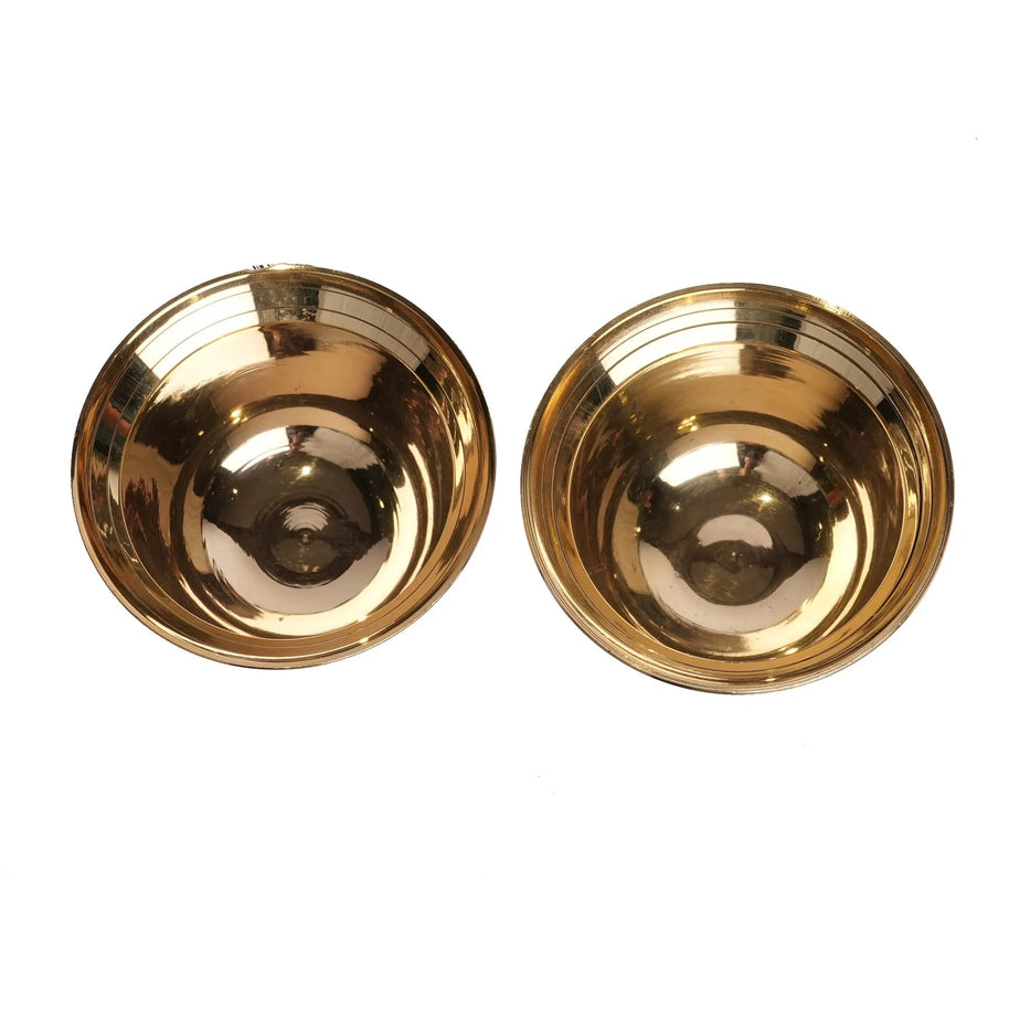 Brass Padam Phyala Pair | Decorative Pooja Accessory – 2.5