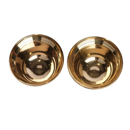 Brass Padam Phyala Pair | Decorative Pooja Accessory – 2.5