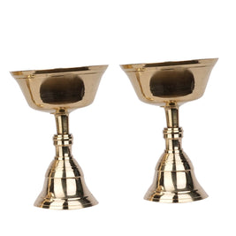 Brass Pyalli Stand Special – Traditional Pooja Accessory -4.5