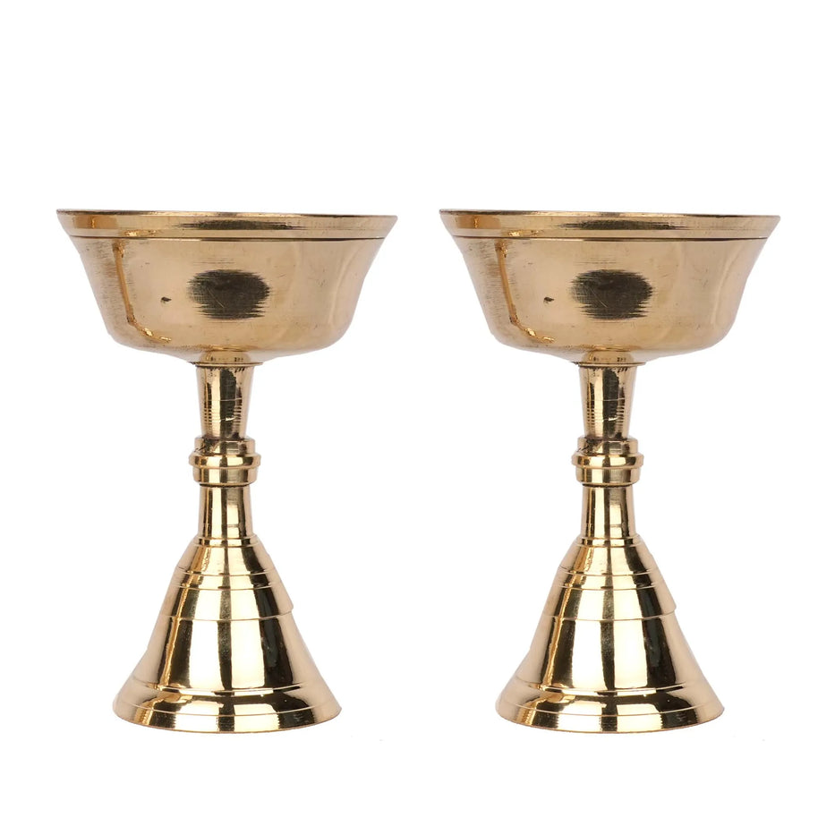 Handcrafted Brass Pyalli Stand Special Pair -5