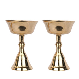 Handcrafted Brass Pyalli Stand Special Pair -5