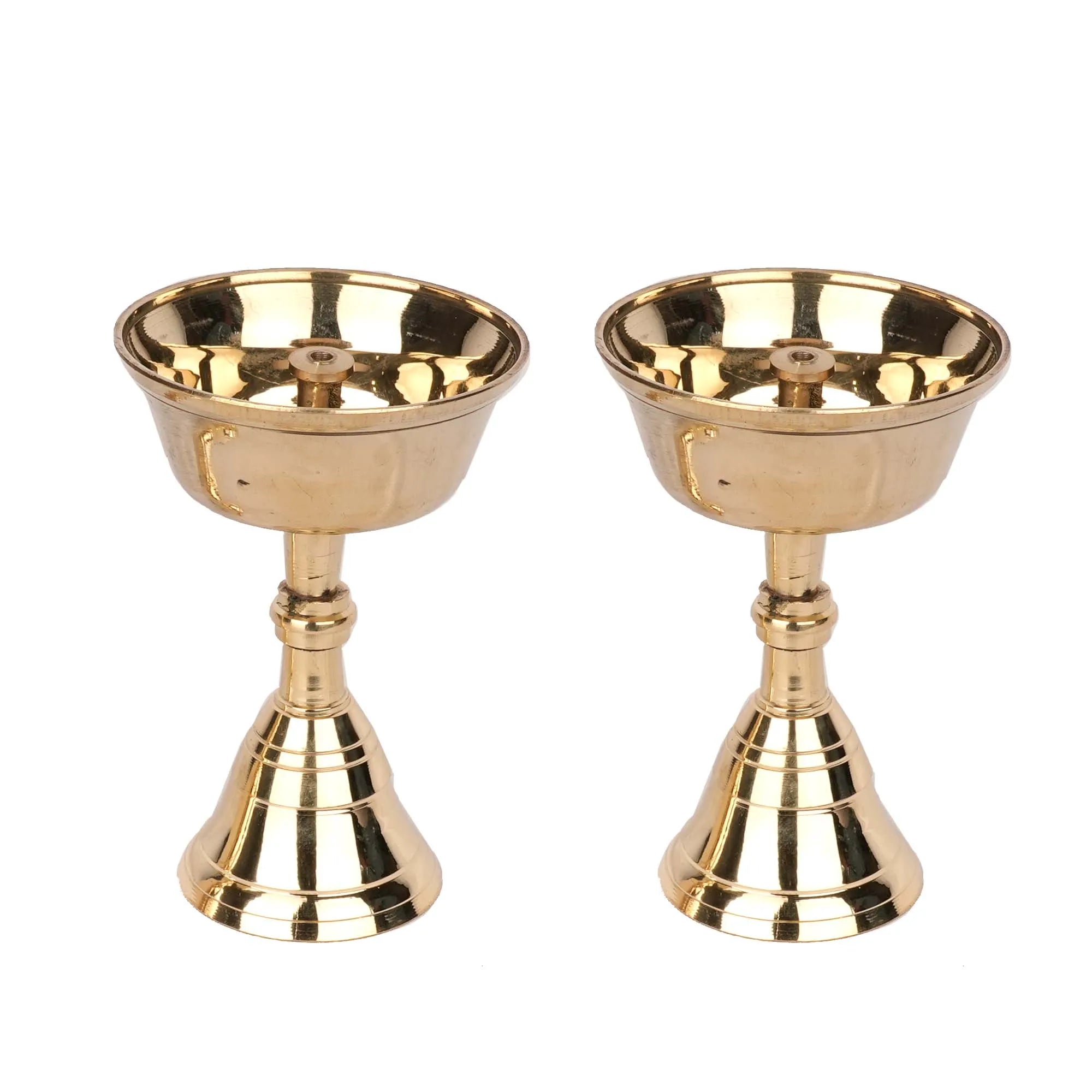 Handcrafted Brass Pyalli Stand Special Pair -5