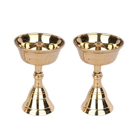 Handcrafted Brass Pyalli Stand Special Pair -5