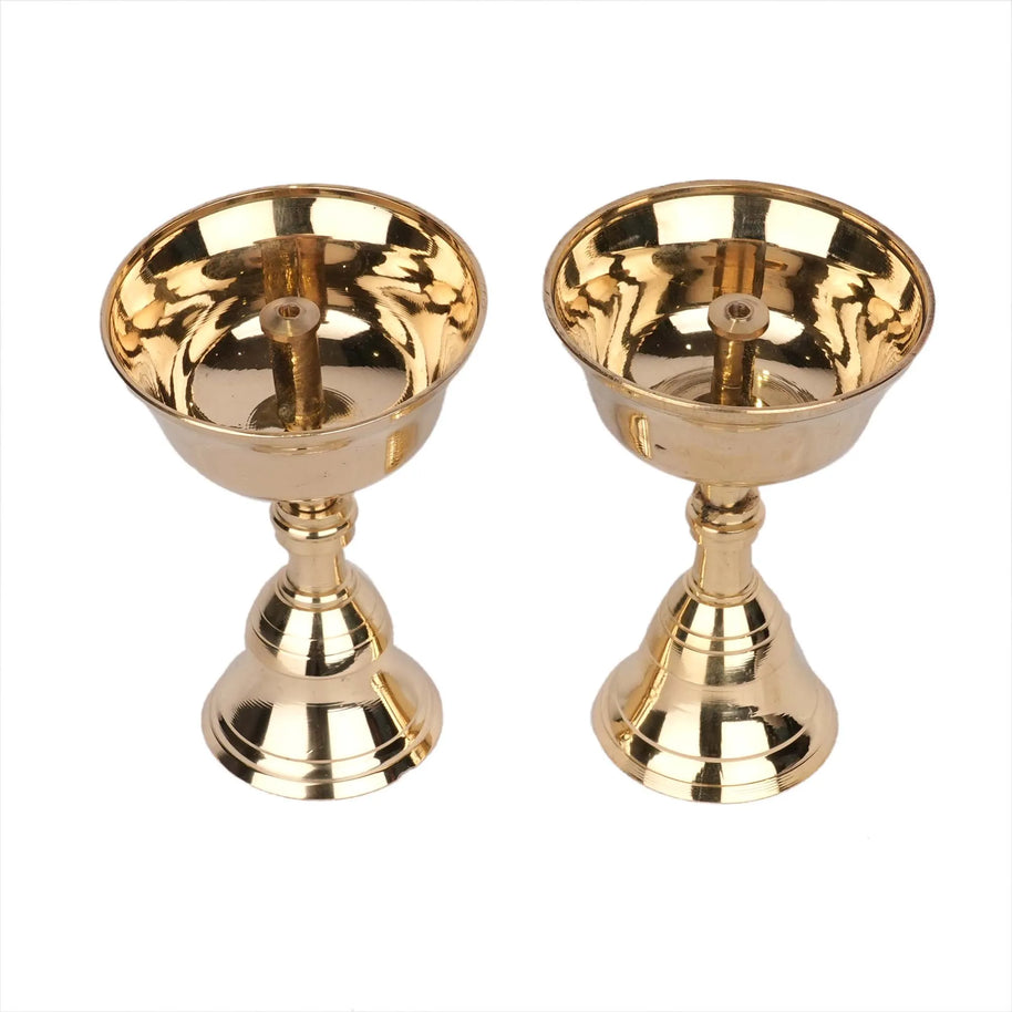 Handcrafted Brass Pyalli Stand Special Pair -5