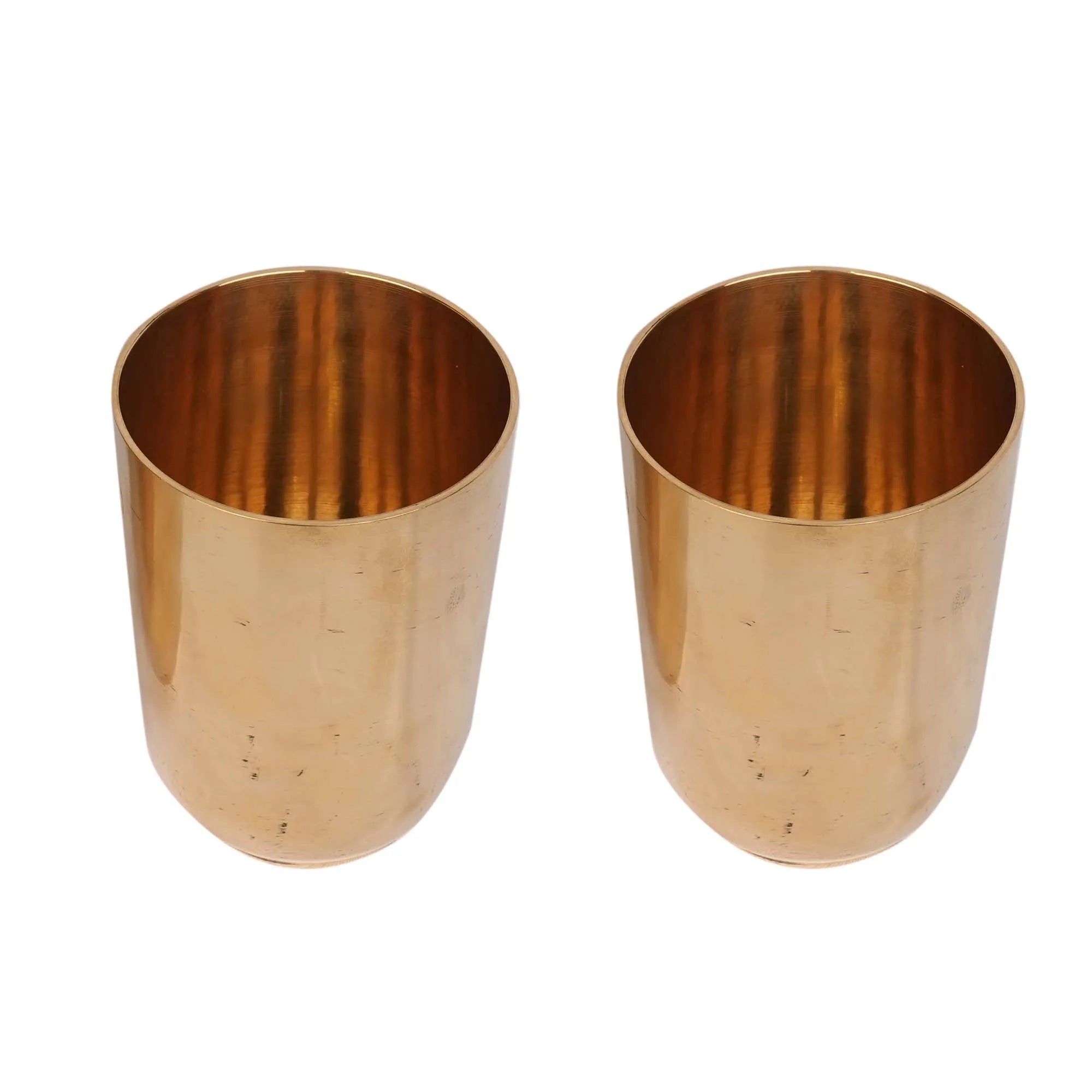 Handcrafted Brass Glass Special Pair – Traditional Pooja Décor -4