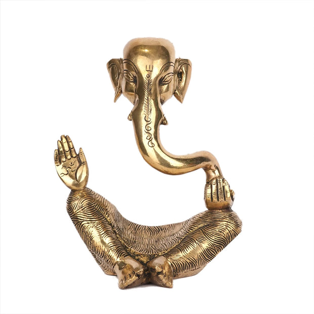 Brass Modern Ganesha – 8.5" Height