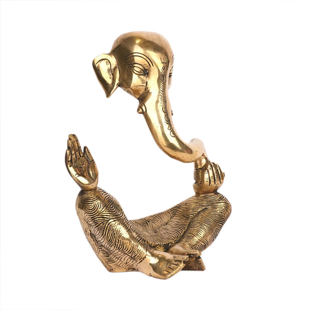Brass Modern Ganesha – 8.5" Height