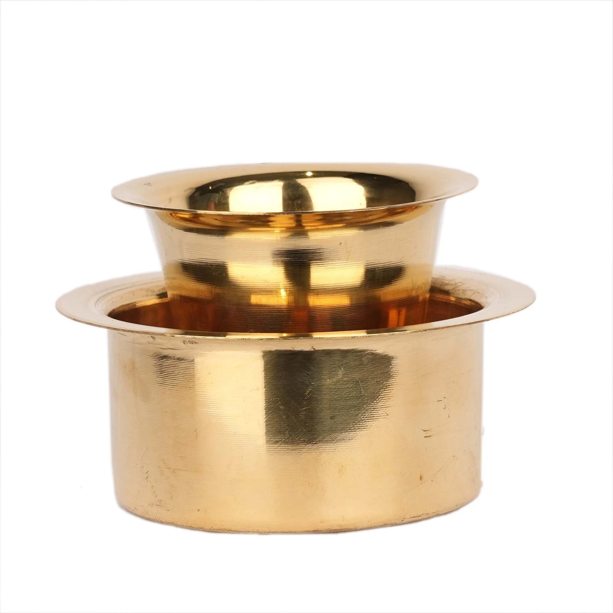 Handcrafted Brass Coffee Dabra Set – 1.8