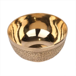 Handcrafted Brass Embossed Katori – 2.5