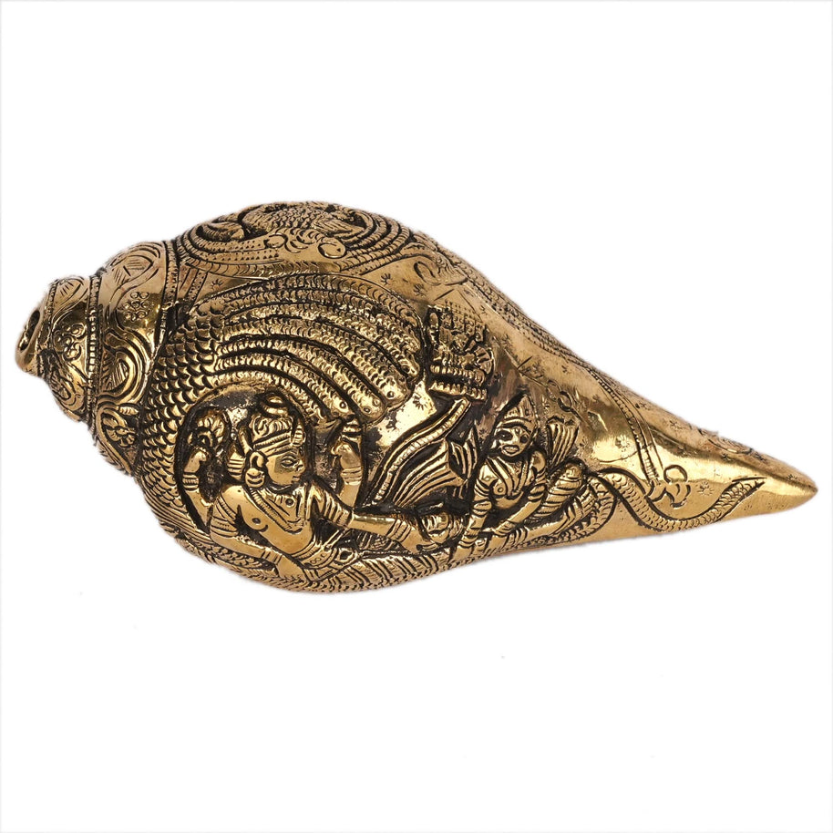 Brass Vishnu Lakshmi Conch