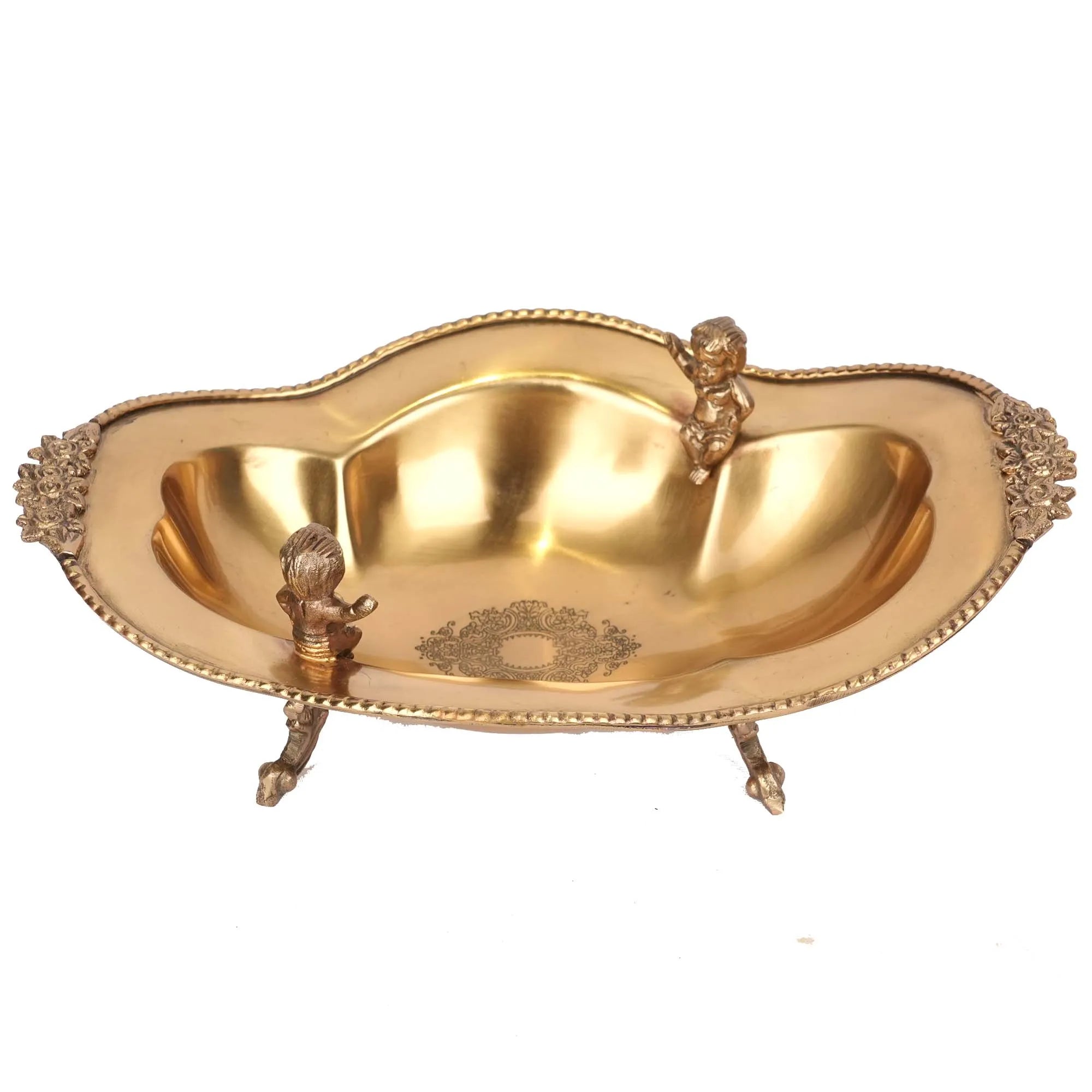 Brass Cupid Dish – Decorative Bowl – 3