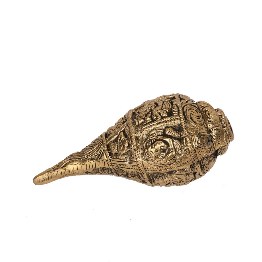 Handcrafted Brass  Ganesha Shaku – 5.5" Height