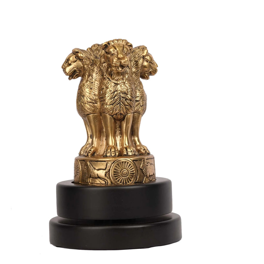 Brass Ashoka Stambh with Base – 9