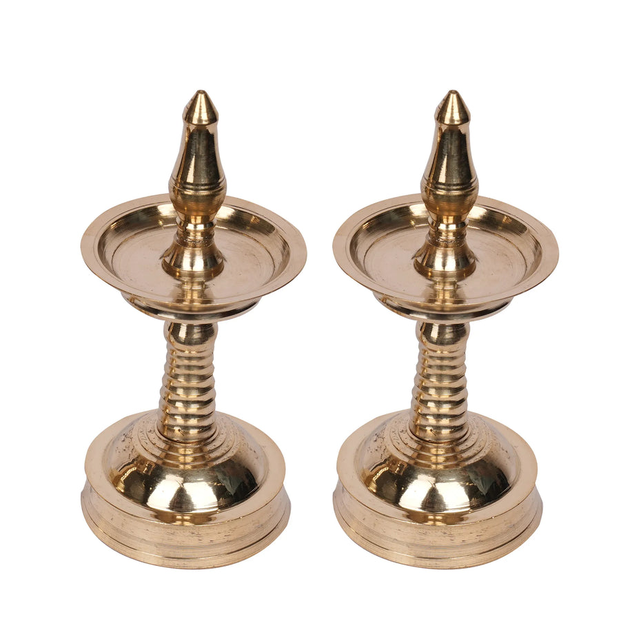 Handcrafted Brass Kerala Deepam – 4.5