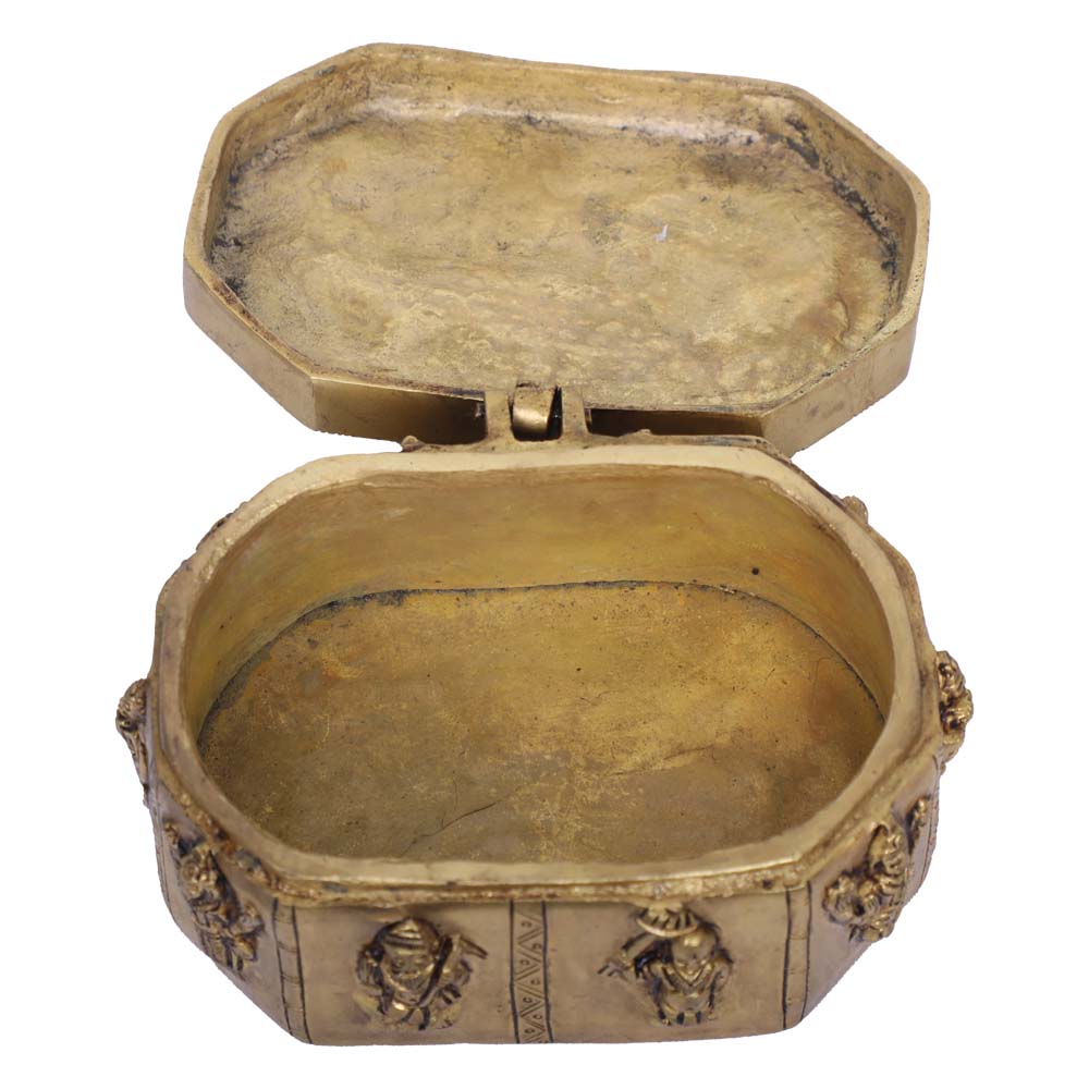 Handcrafted Brass Dashavathara Antique Box for Home