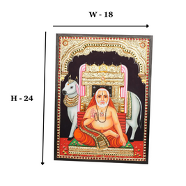Tanjore Raghava Swamy Painting with 22K Gold Foil – 24 × 18 Inches