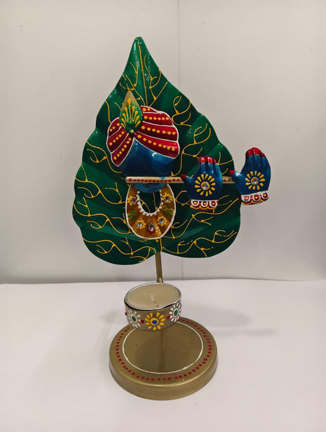 Krishna Design Tea Light Candle Holder