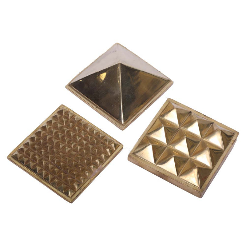 BRASS PYRAMID SRI YANTRA
