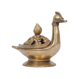 BRASS DUCK SHAPE DHOOP DHANI
