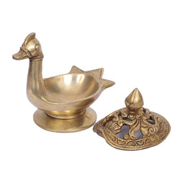 BRASS DUCK SHAPE DHOOP DHANI