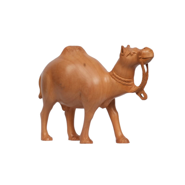 Wooden Camel Figurine